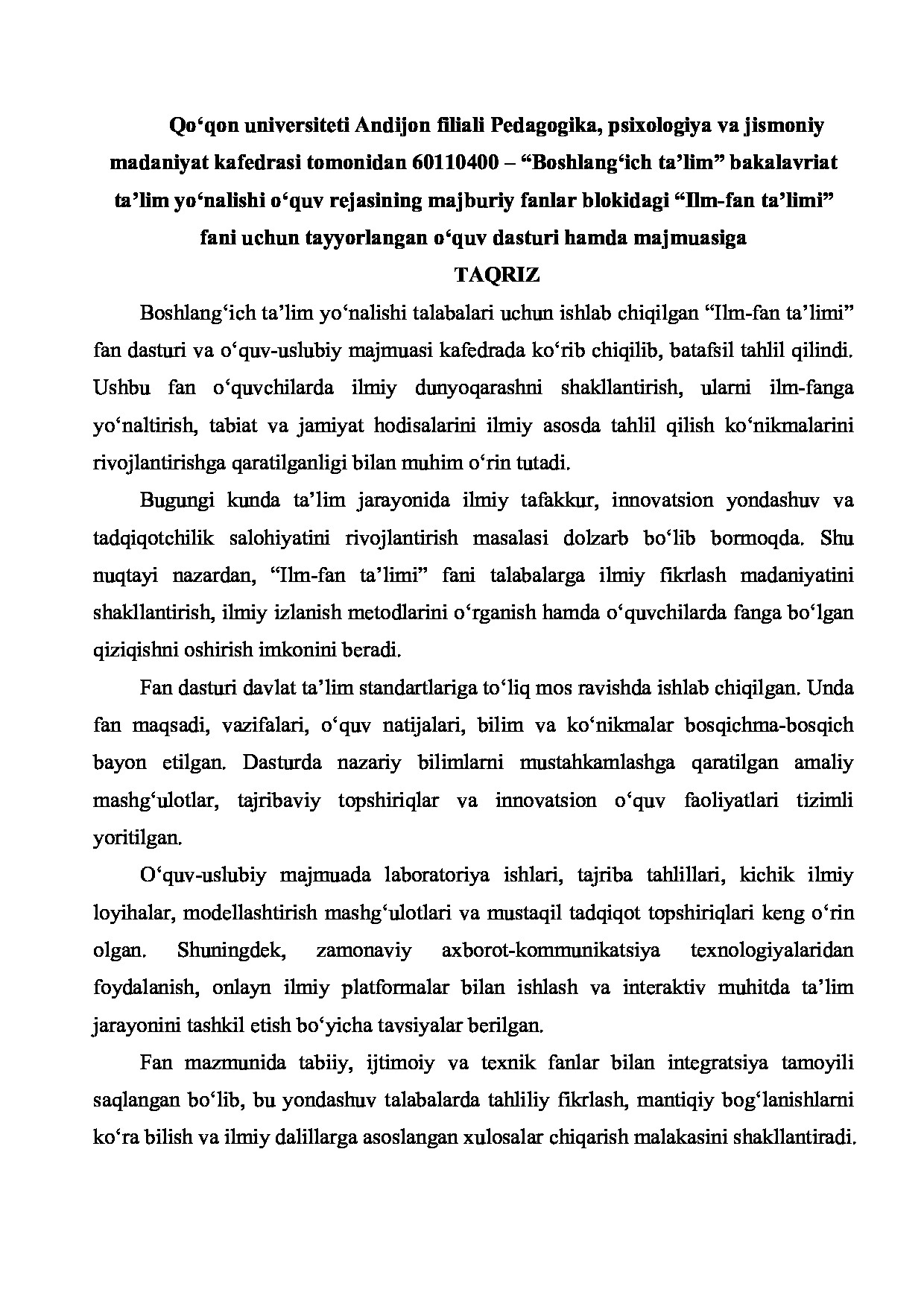 Ichki taqriz yuklanmagan